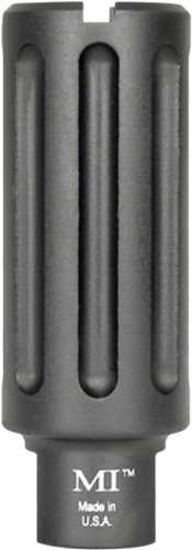 Midwest Industries Blast Can Diverter 9MM 1/2-36 Thread Aluminum Black Anodized Finish 3.375" Length 1.2" Diameter